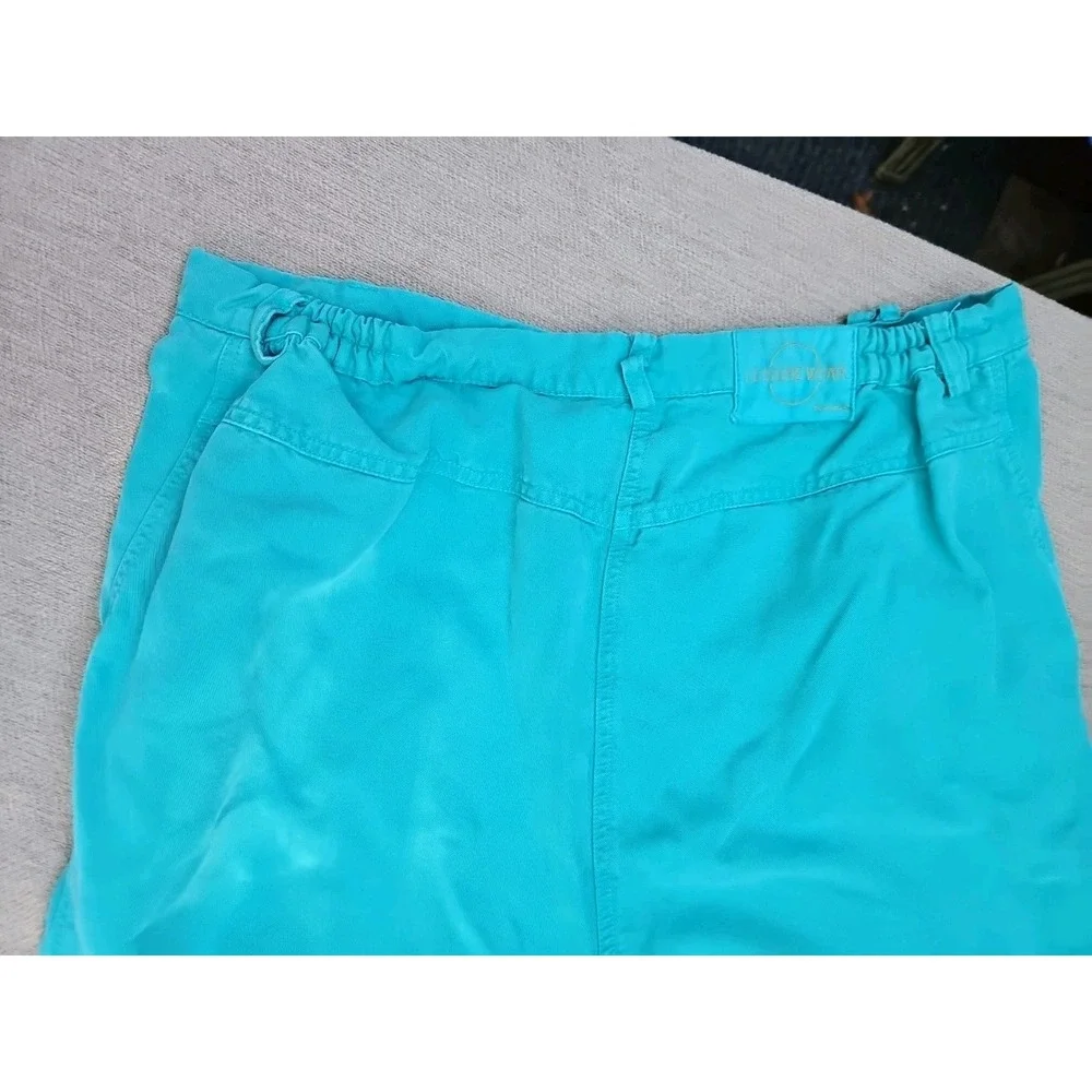 Vintage Leisure‎ Wear Lyocell Outfit Pants Shirt Teal Y2K 90s Lounge Casual LG
